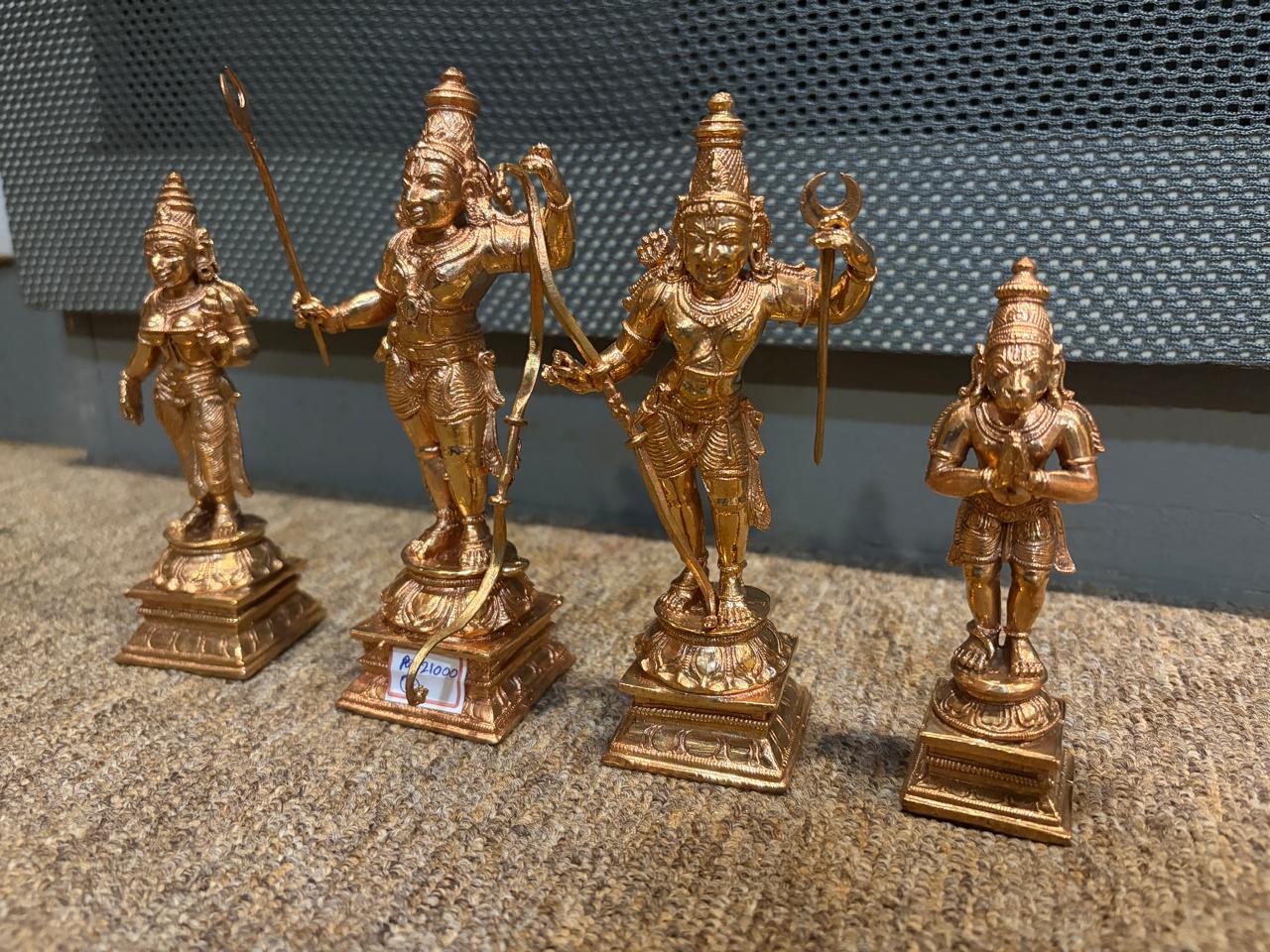 copper RAMAR SET ramar/seetha/lakshmanan/anuman price 21000