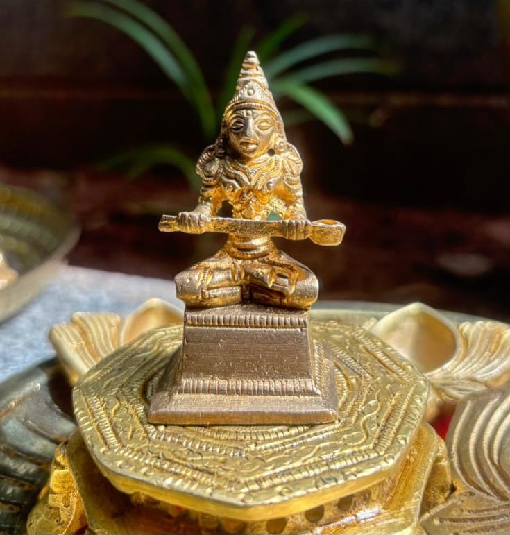 Goddess Annapurna/brass wt 93gms