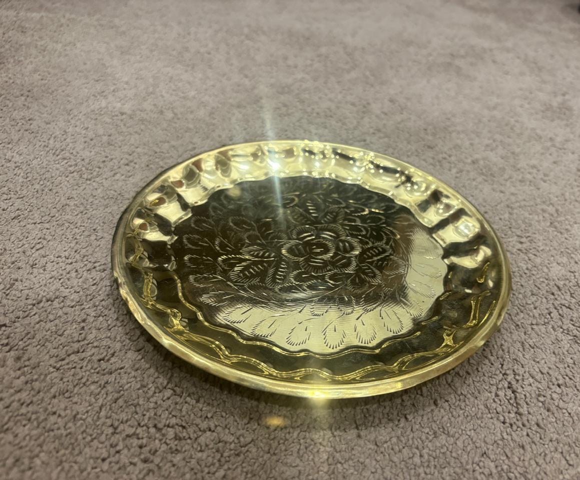 pooja plates with designs