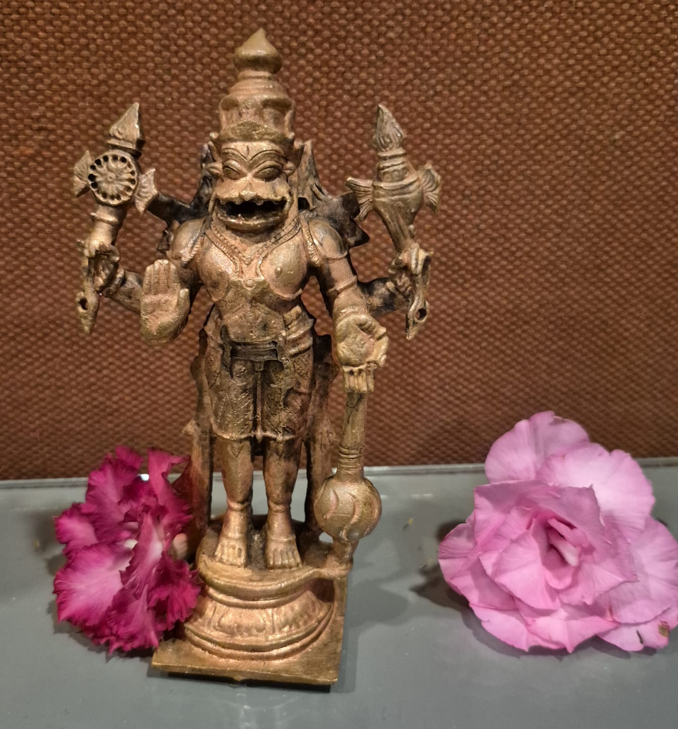 Ugra Narasimha  copper wt688gms ht5.5