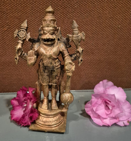 Ugra Narasimha  copper wt688gms ht5.5
