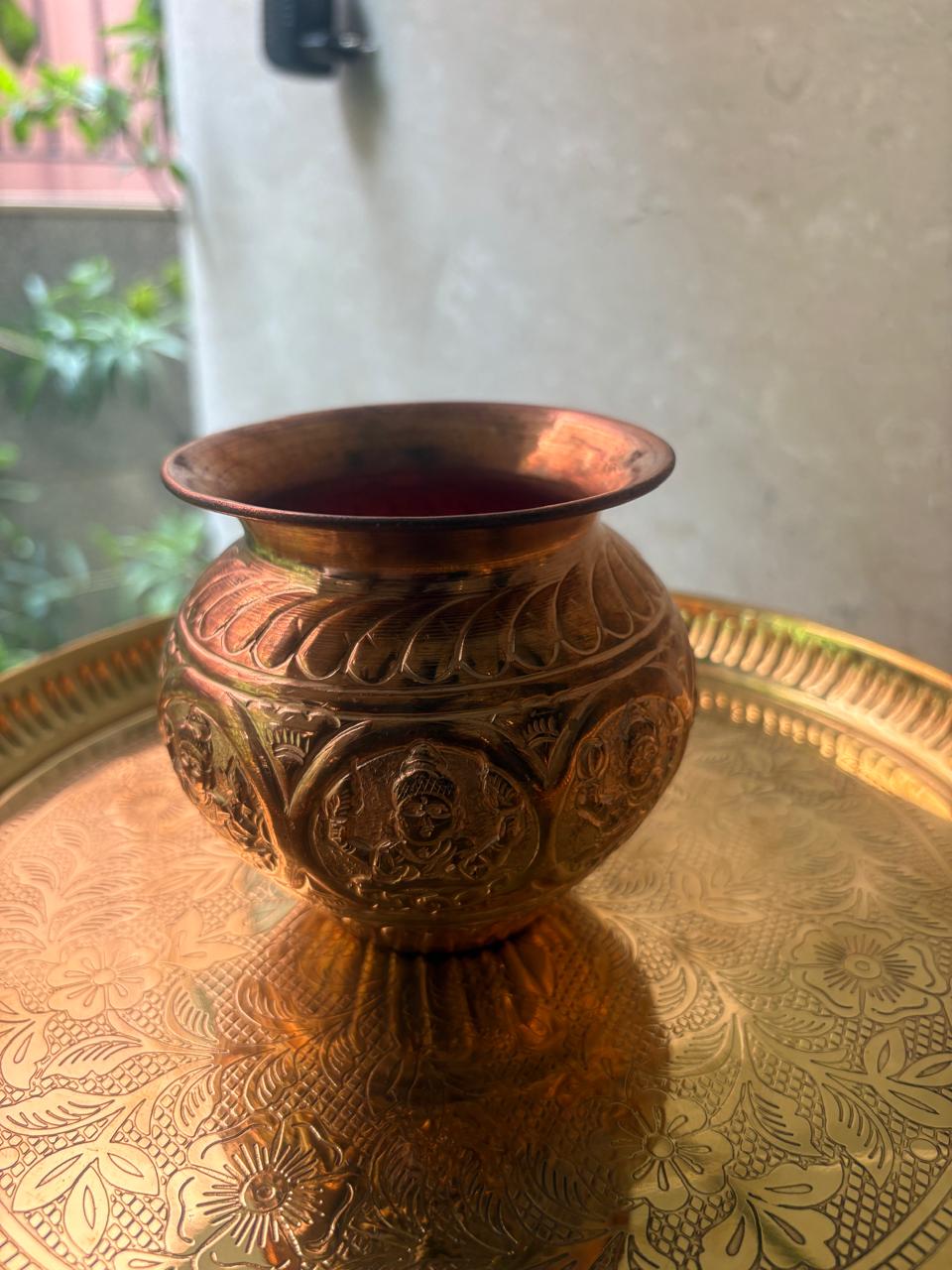 Ashtalakshmi copper kalash
