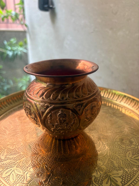 Ashtalakshmi copper kalash