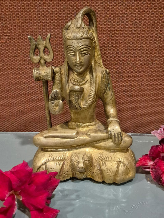 Shiva     Brass    Height6inch.wt 1233gms