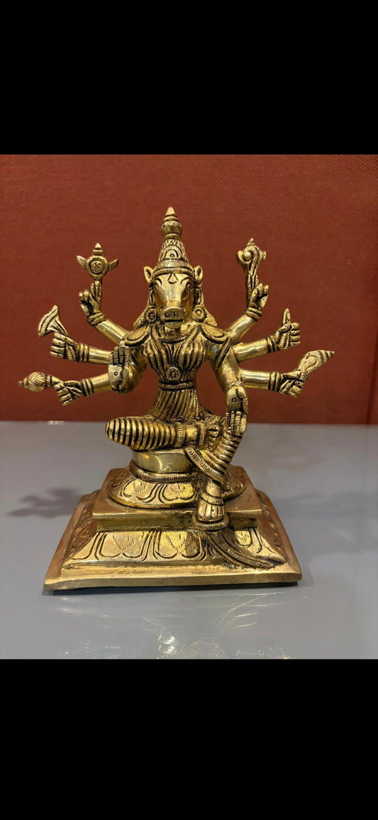 varahi ammanWeight: 1498g
Height:6.5 inch
Width:6 inch
Price:Rs4717