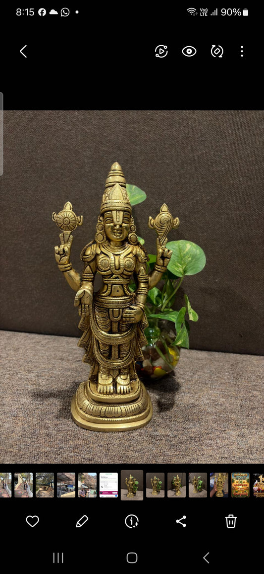 VishnuWeight2844g
Height:12inch
Width:3 inch
Price:Rs7500