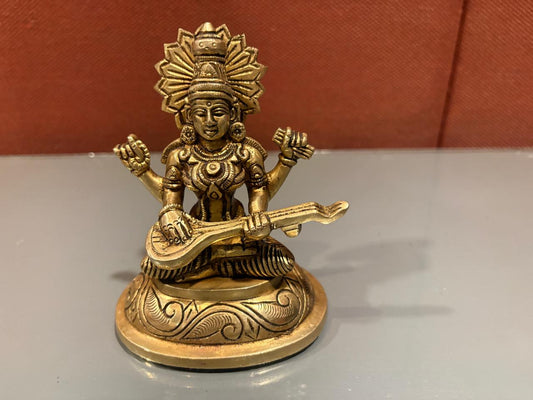 SaraswathiDevi/brass wt 800gms ht 5.2 inch